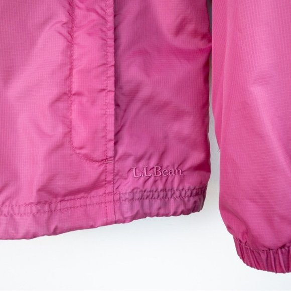 L.L. BEAN Pink Windbreaker with Hood - Picture 9 of 10